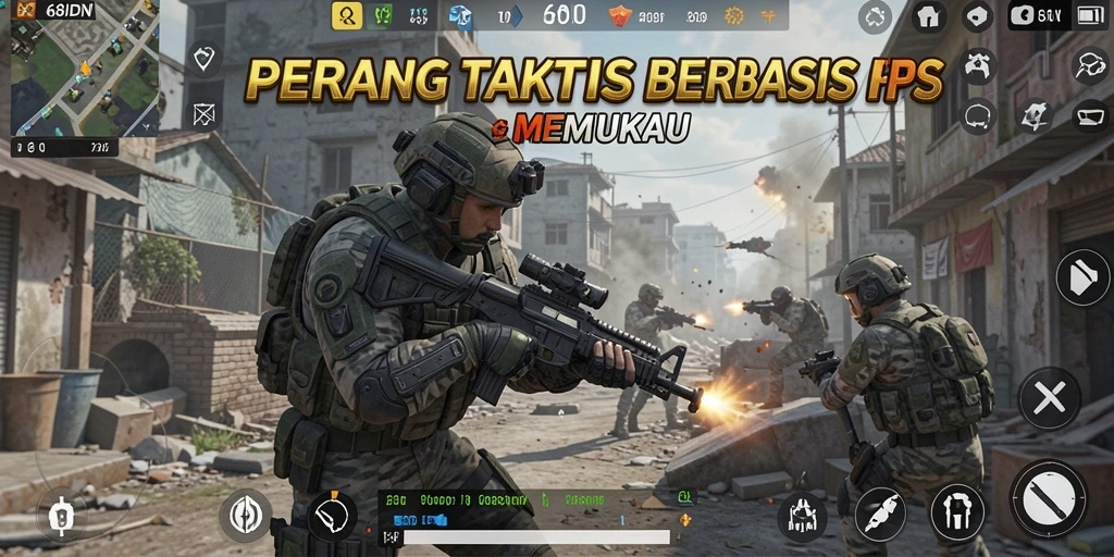 Screenshot utama 68IDN menampilkan aksi mendebarkan dalam gameplay FPS.