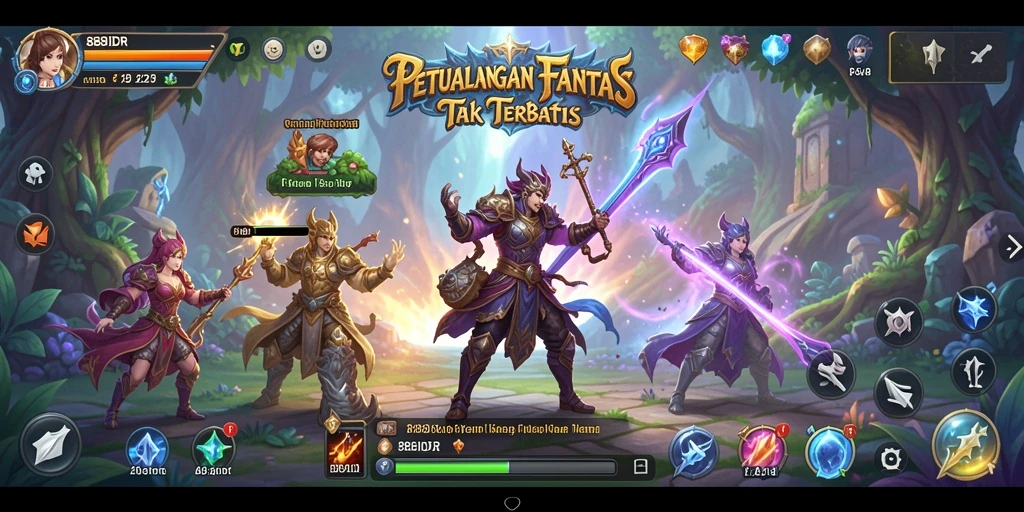 Tampilan gameplay yang menegangkan dan penuh aksi di 888IDR.