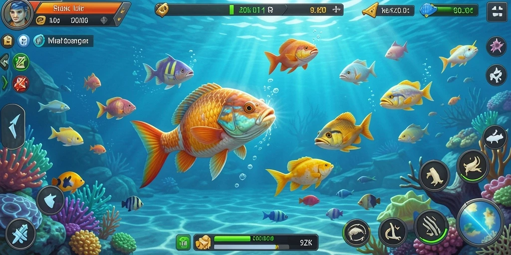Screenshot dari gameplay seru Tembak Ikan di 9ZK.
