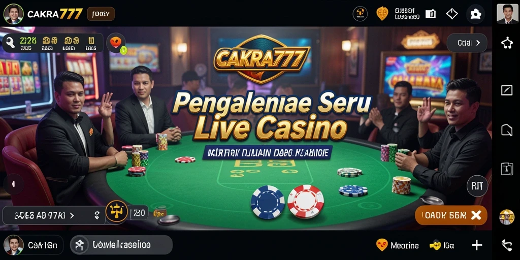 Gameplay seru dengan dealer langsung di CAKRA777.