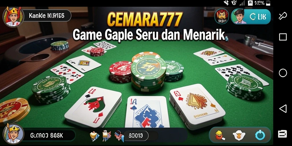 Tampilan permainan Gaple yang menarik di CEMARA777.