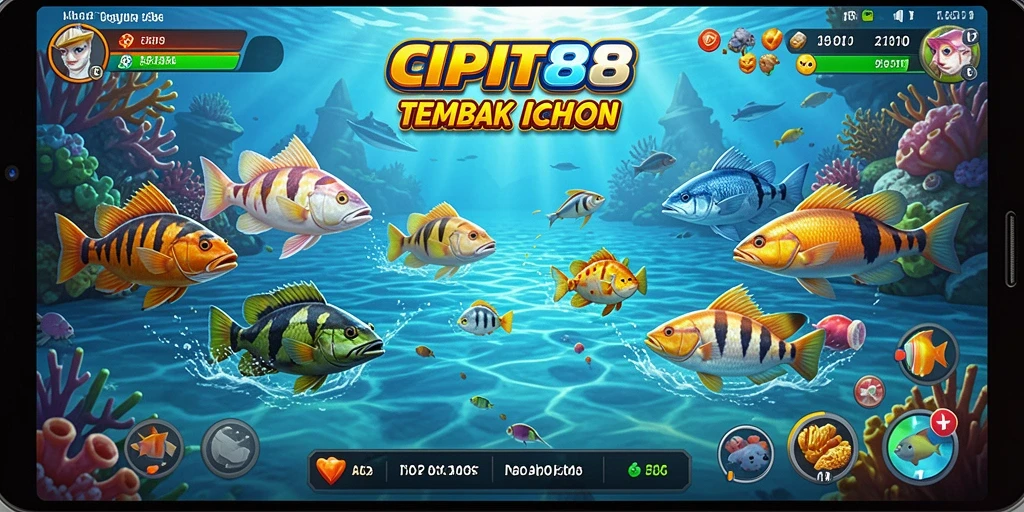 Screenshot menunjukkan aksi menembak ikan di CIPIT88 dengan grafis menakjubkan.