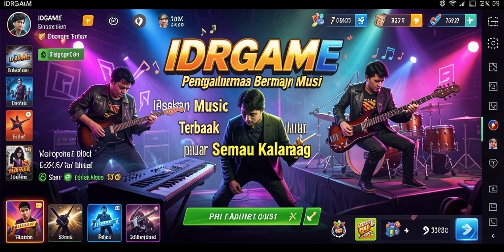 Tampilan gameplay IDRGAME yang penuh warna dan interaktif.