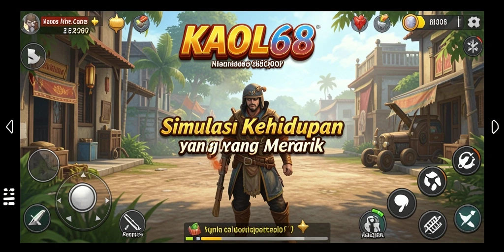 Tampilan gameplay KAOL68 yang menampilkan interaksi karakter dan simulasi sosial.