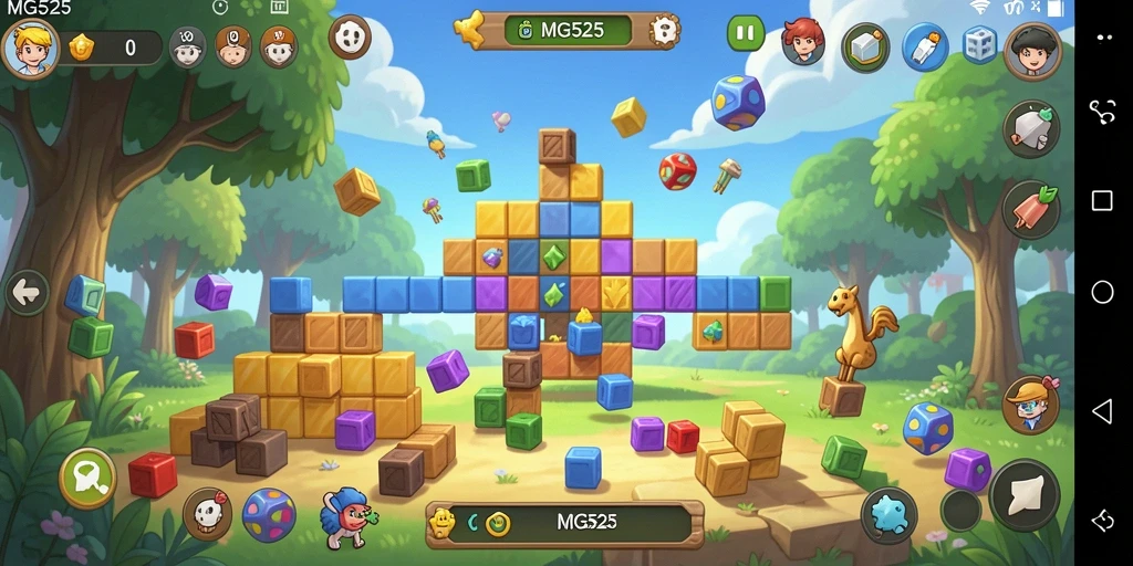 Tampilan gameplay MG525 yang menarik dan penuh tantangan Puzzle.
