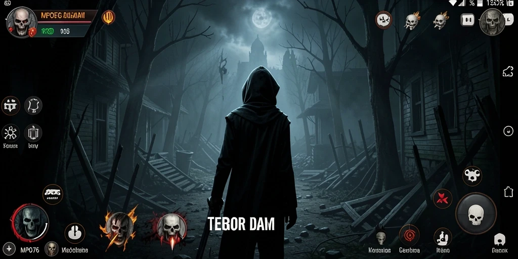 Tampilan gameplay MPO76 dengan suasana Horror yang menegangkan.
