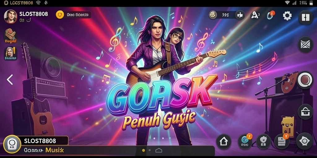 Tampilan gameplay SLOST8808 dengan berbagai tantangan musik yang menarik.