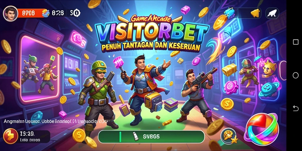 Screenshot dari gameplay seru VISITORBET di level menantang.